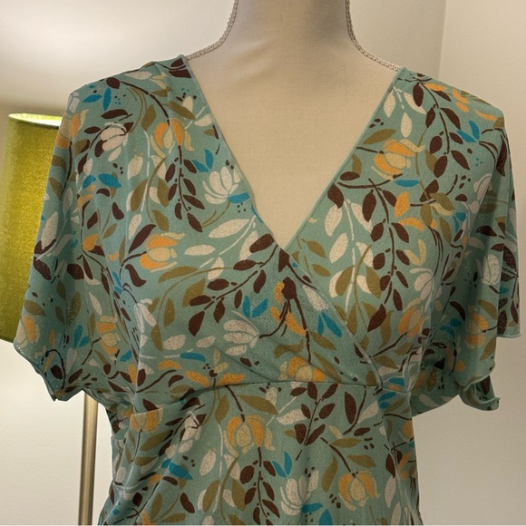 J. Jill 2-piece Stretch Skirt/blouse , size Large floral print - Picture 2 of 12